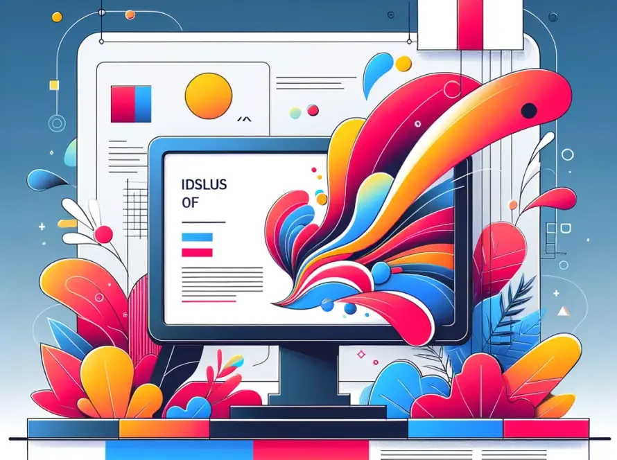 motion design paris ile de france agence - A minimalist and modern digital illustration for an article about the impact of colors in advertising motion design. The image should depict a vibrant